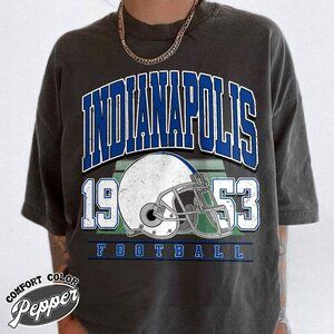 Indianapolis Football Graphic Feel Comfort Colors T-Shirt 159